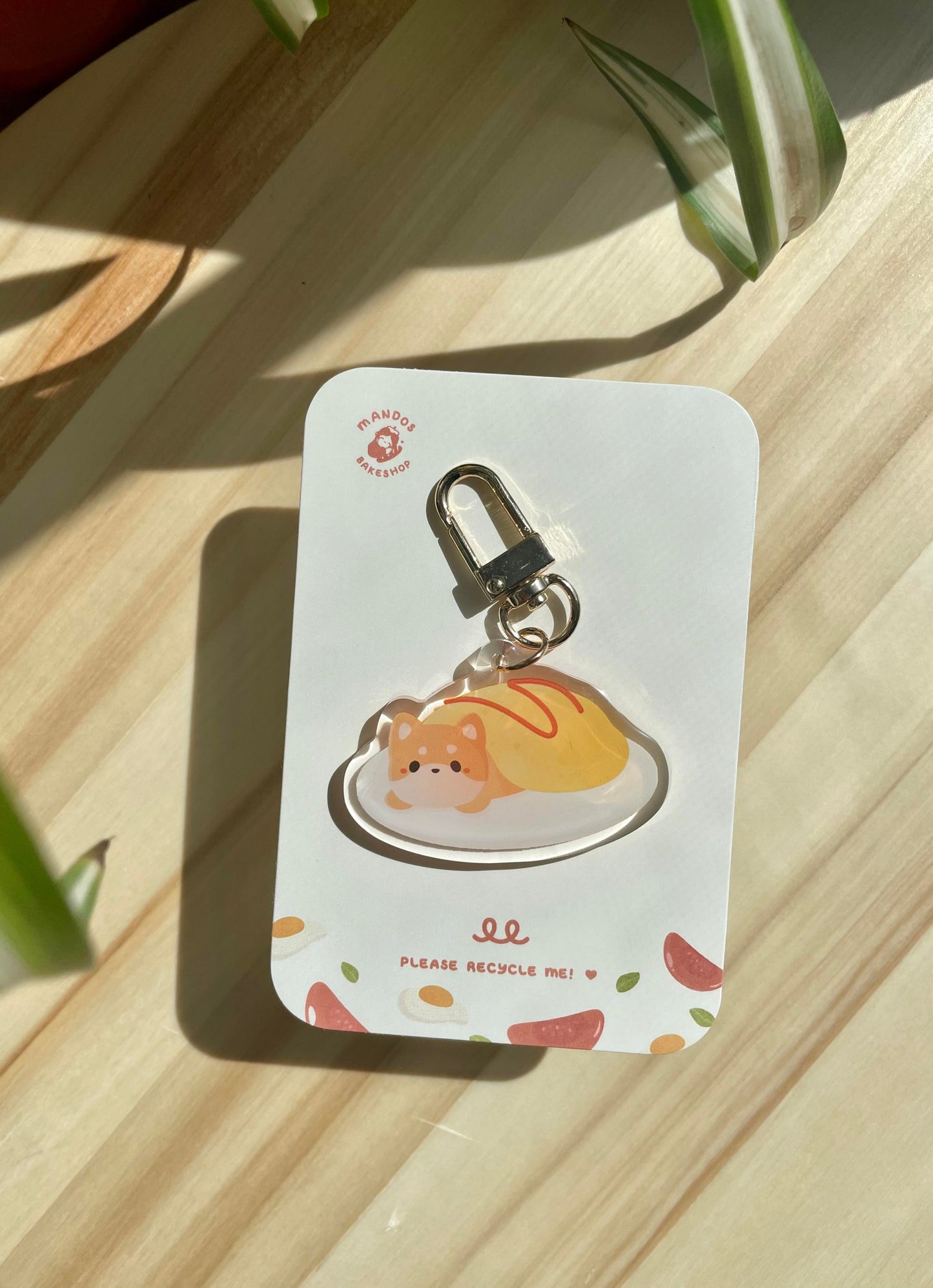 Shiba Inu Omurice Acrylic Keychain