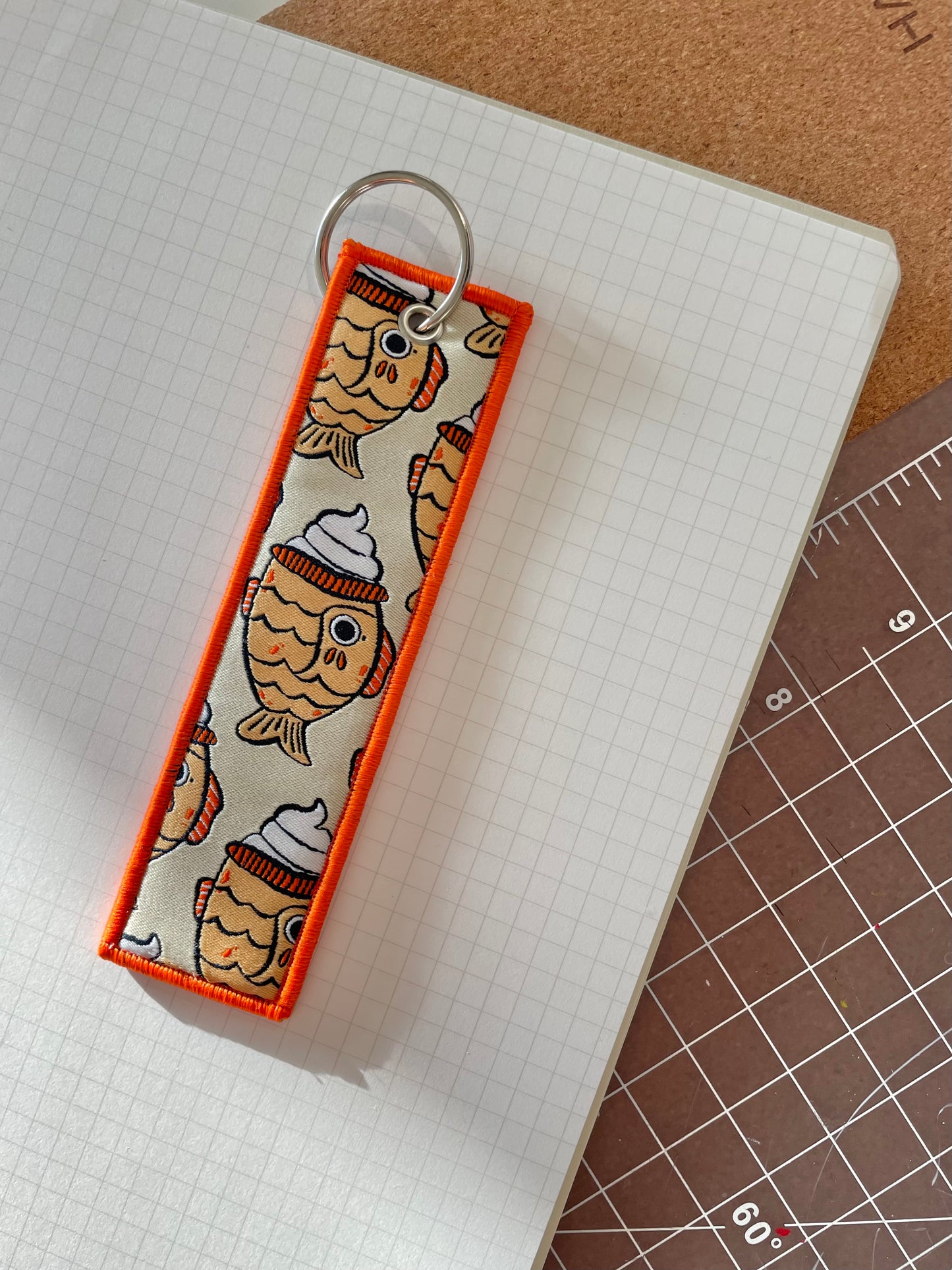 Taiyaki Woven Keychain