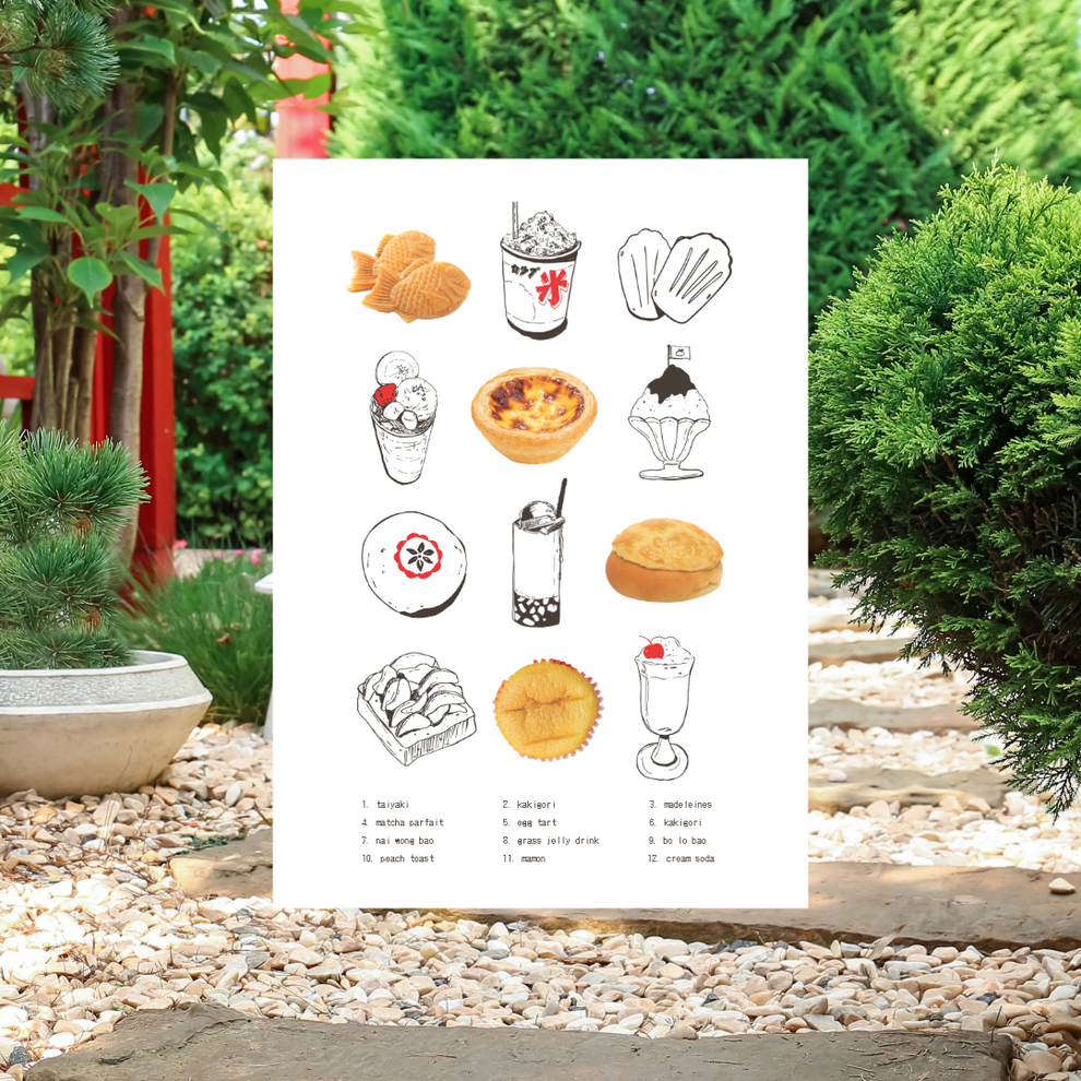 The Not Too Sweet Menu Art Print – mandosbakeshop