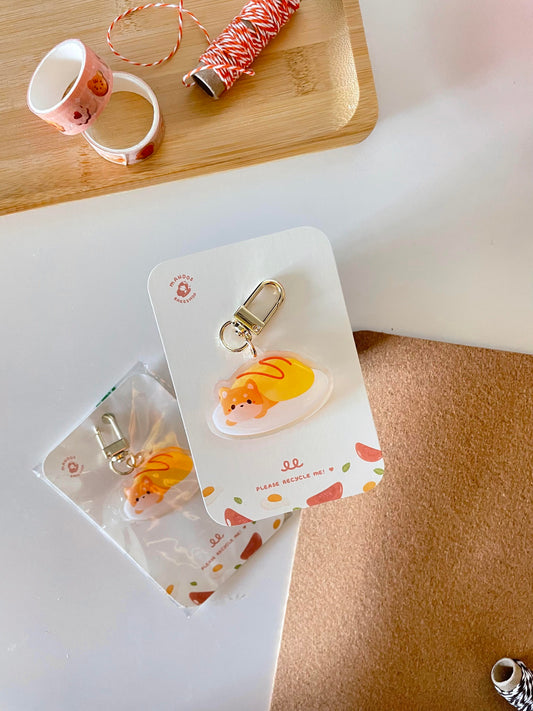 Shiba Inu Omurice Acrylic Keychain
