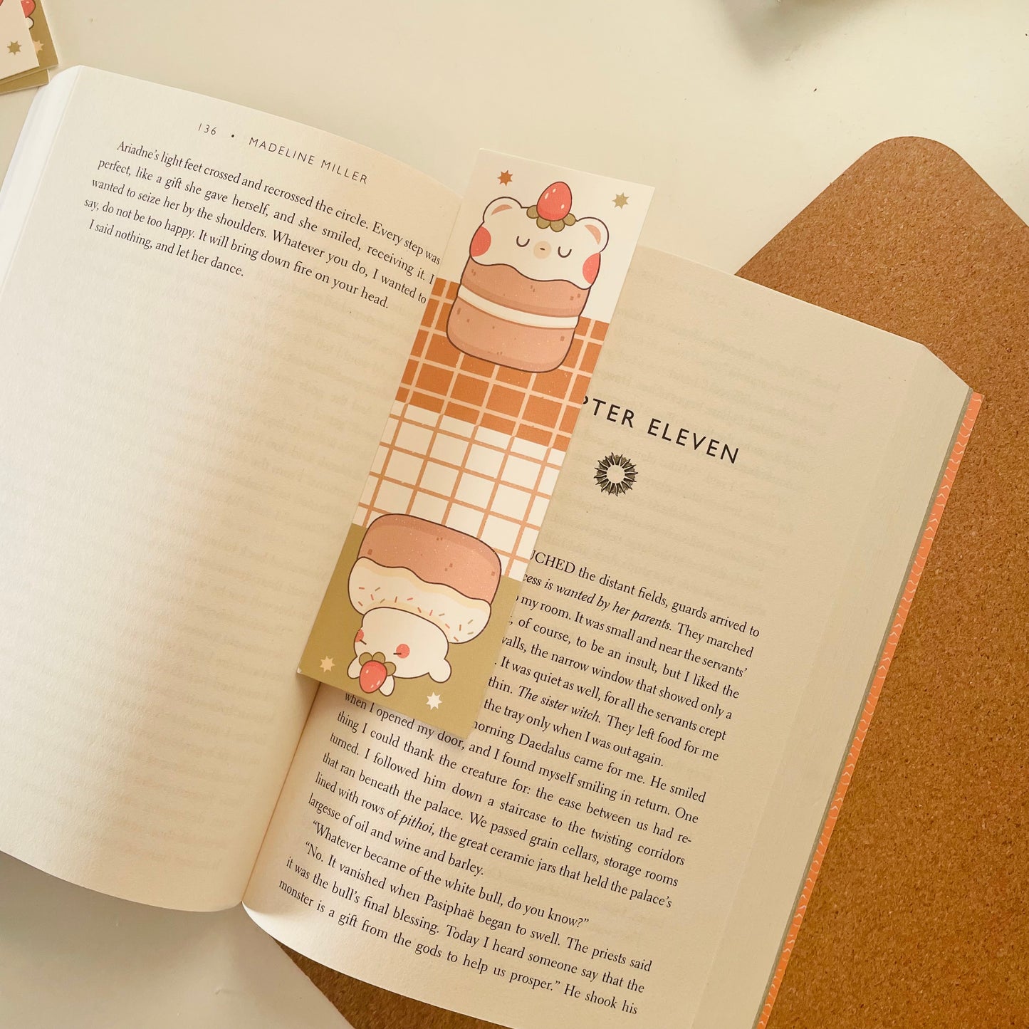 Strawbunny and Strawbeary Bookmark